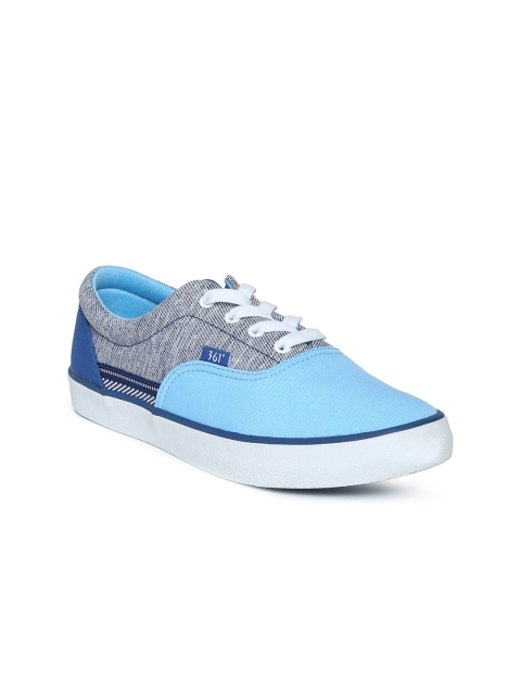 

361 Degree Women Vulcanized Blue Sneakers