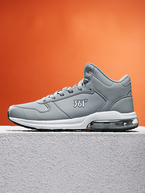 

361 Degree Men Grey Active Running Shoes