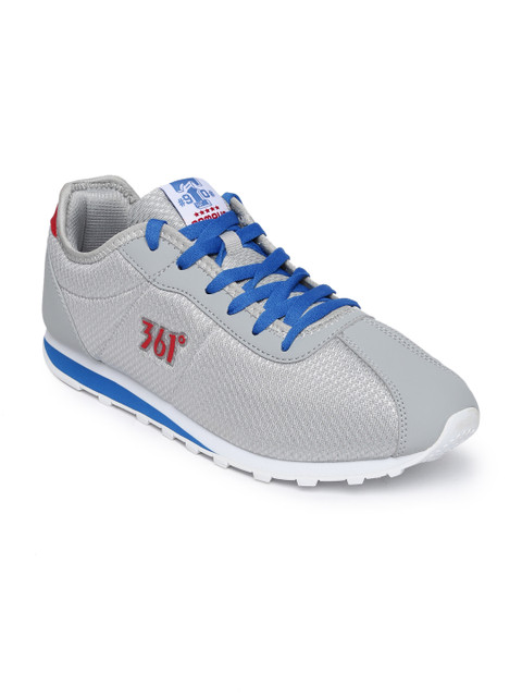 

361 Degree Men Grey Active Running Shoes