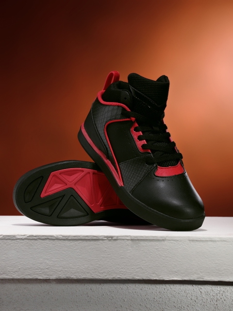 

361 Degree Men Black Skateboarding Shoes