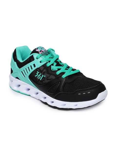 

361 Degree Women Black Lifestyle Sneakers