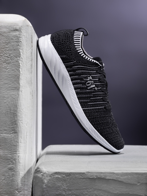 

361 Degree Women Black Performance Running Shoes