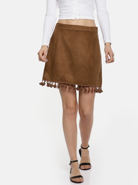 

People Women Tan Brown Pencil Skirt
