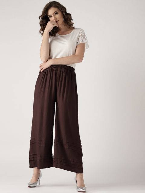 

Libas Women Brown Wide Leg Solid Palazzos
