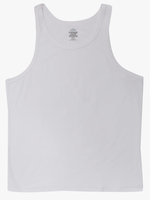 

Calvin Klein Underwear Men Pack of 2 White Solid Innerwear Vests U5607D100