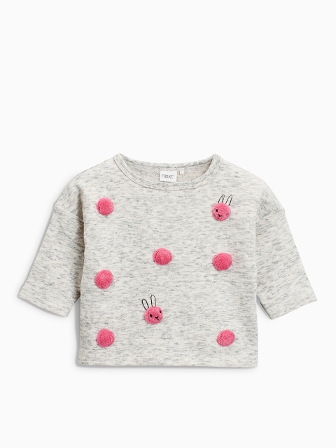 

next Girls Grey Printed Top