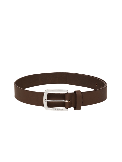 

French Connection Men Brown Solid Leather Belt