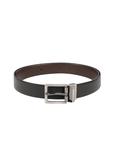 

French Connection Men Black & Brown Textured Belt