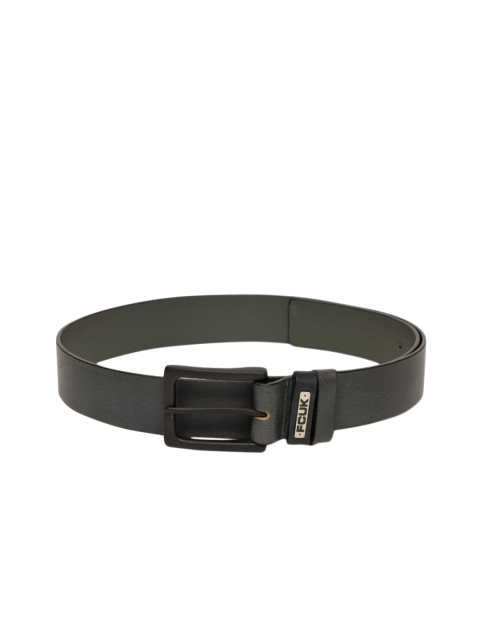 

French Connection Men Grey Solid Leather Belt