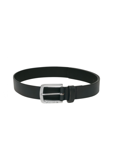 

French Connection Men Navy Blue Solid Leather Belt