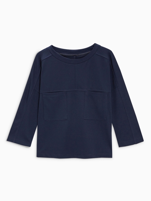 

next Women Navy Blue Solid T-shirt
