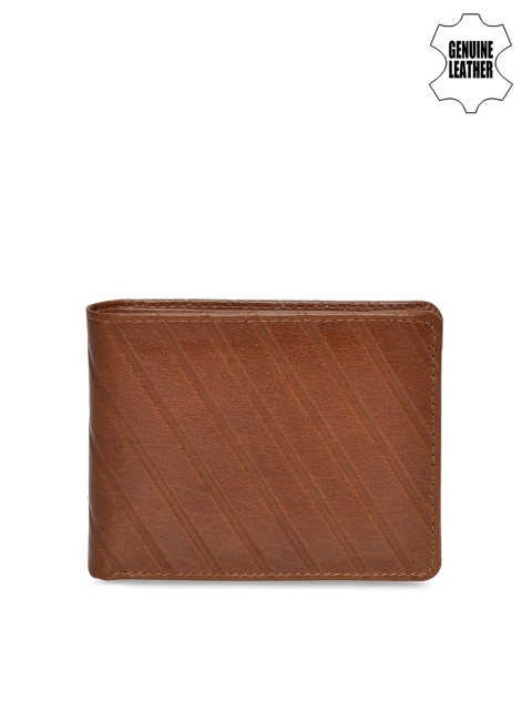 

Peseta Men Tan Textured Two Fold Wallet