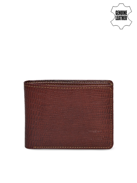 

Peseta Men Brown Textured Two Fold Wallet