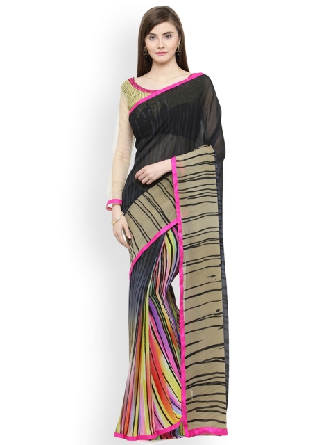 

Shaily Multicoloured Embellished Pure Georgette Saree, Multi