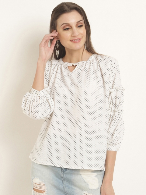 

RARE Women White Printed Top