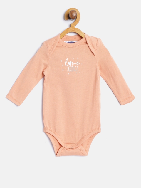 

Eimoie Kids Peach-Coloured Bodysuit