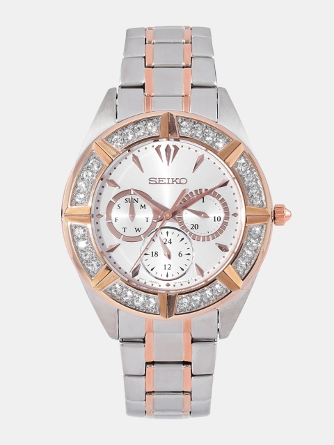 

SEIKO Women Silver-Toned Analogue Watch SKY678P1