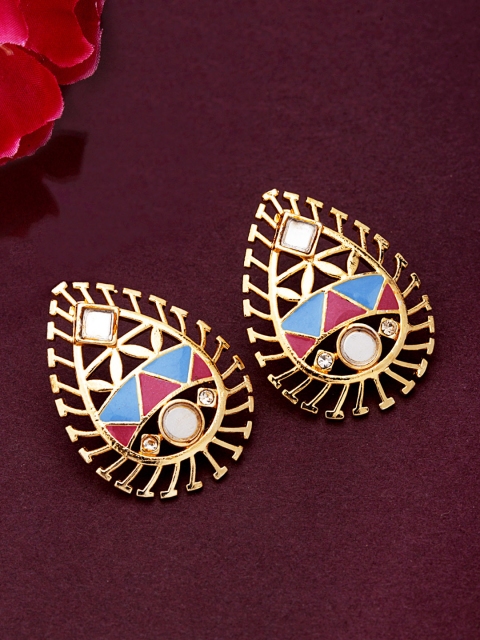 

Studio Voylla Gold-Plated Contemporary Studs