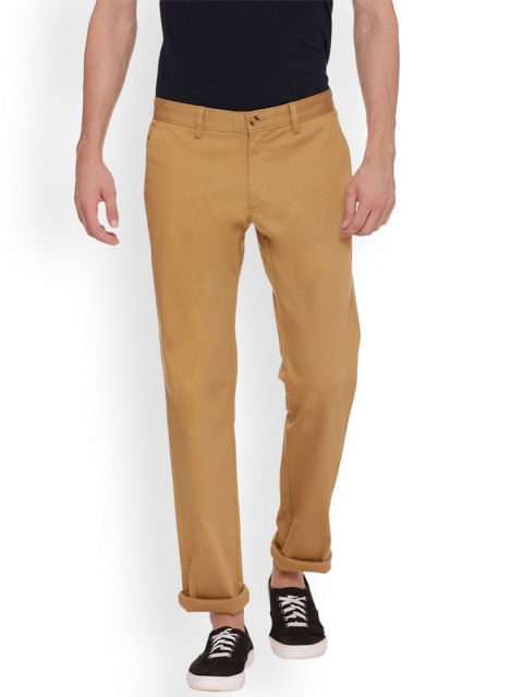 

Basics Men Khaki Tapered Fit Solid Chinos