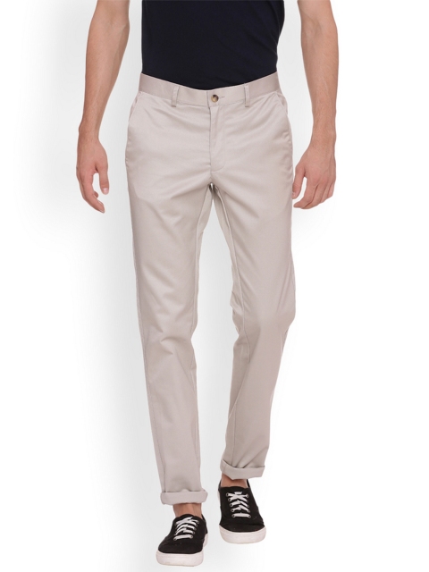 

Basics Men Beige Tapered Fit Solid Chinos