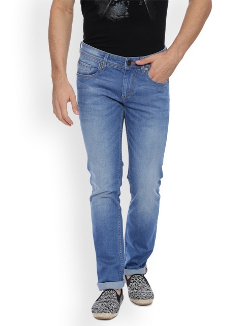 

Basics Men Blue Skinny Fit Low-Rise Clean Look Stretchable Jeans