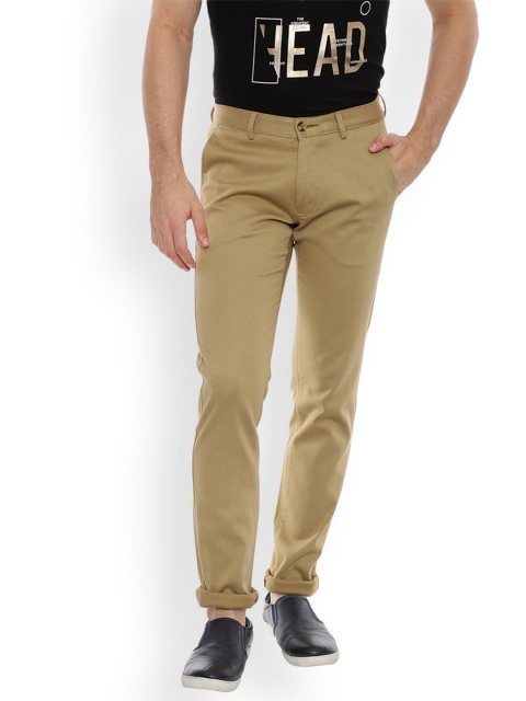 

Basics Men Khaki Slim Fit Solid Chinos