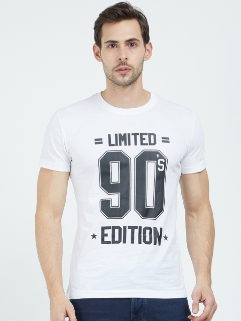 

Beer Studio Men White Printed Round Neck T-shirt