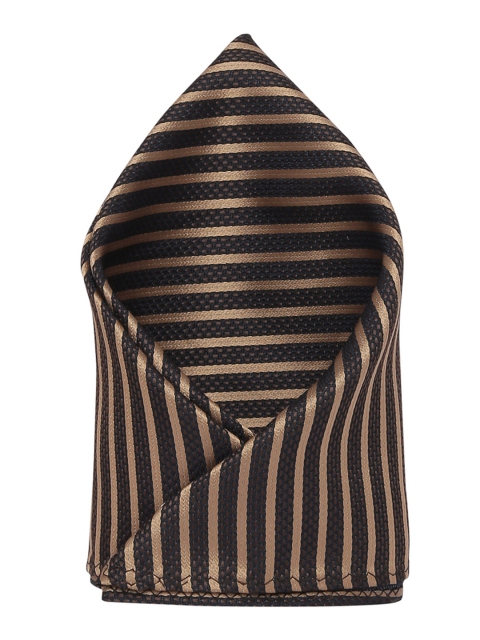 

Alvaro Castagnino Men's Brown & Beige Striped Pocket Square