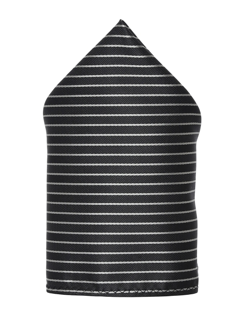 

Alvaro Castagnino Men's Black & White Striped Pocket Square