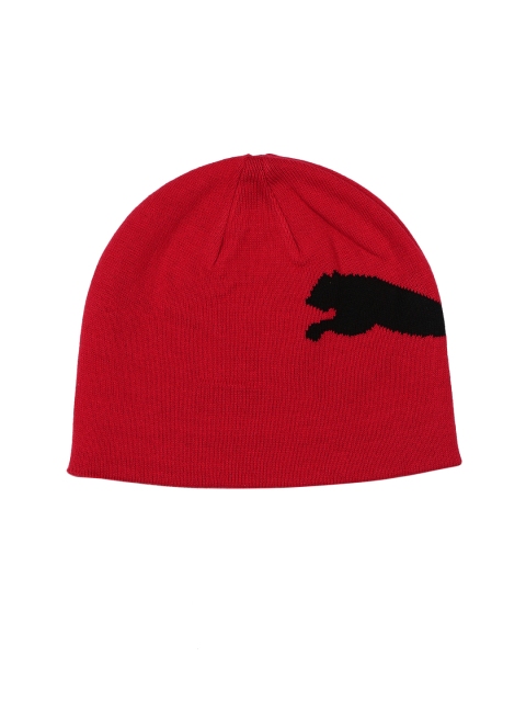 

Puma Unisex Red Solid ESS Big Cat Beanie