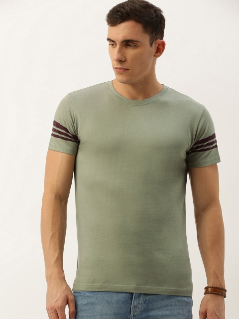 

DILLINGER Men Grey Solid Round Neck Pure Cotton T-shirt