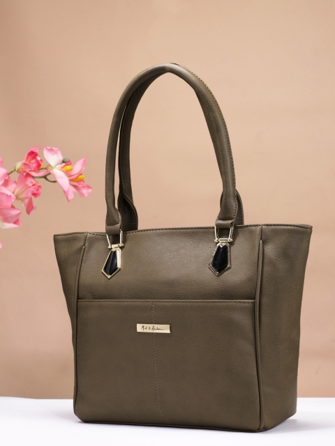 

Mast & Harbour Khaki Solid Shoulder Bag