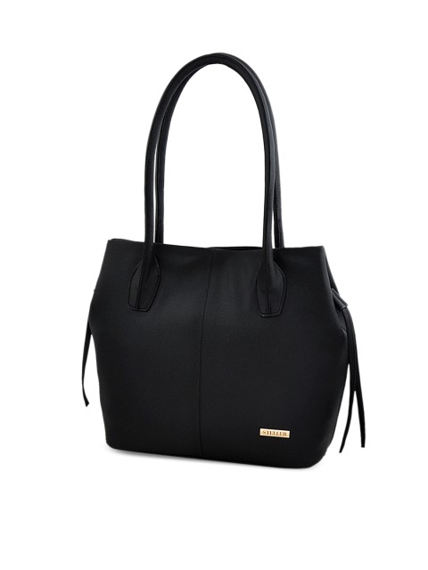 

STELLER Black Solid Shoulder Bag