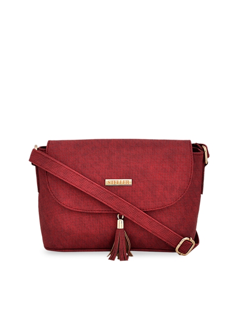 

STELLER Women Magenta Solid Sling Bag