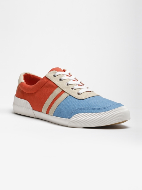 

LOCOMOTIVE Men Blue & Red Sneakers