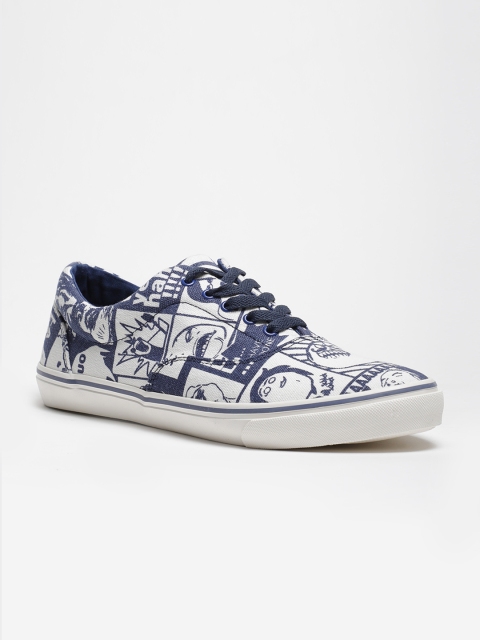 

LOCOMOTIVE Men Navy Blue & White Sneakers