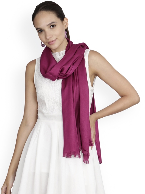 

FabSeasons Purple Solid Scarf
