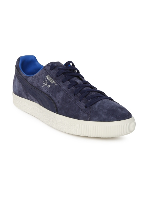 

Puma Unisex Navy Blue Clyde Normcore Peacoat Sneakers