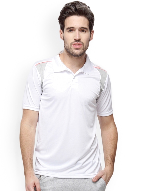 

Campus Sutra Men White Solid Polo Collar T-shirt