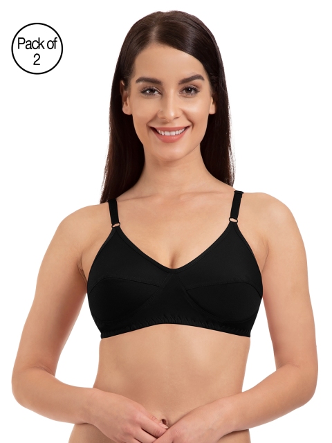 

Tweens Black Pack of 2 Non Padded Everyday Bras TW292-2PC-BL