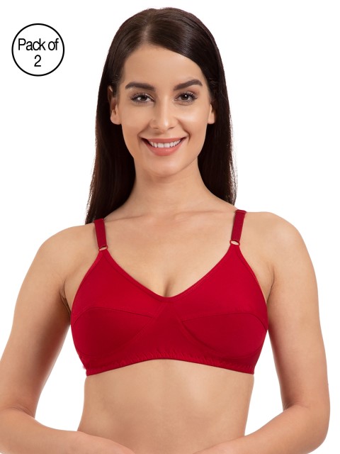 

Tweens Red Pack of 2 Non Padded Everyday Bras TW292-2PC-RD