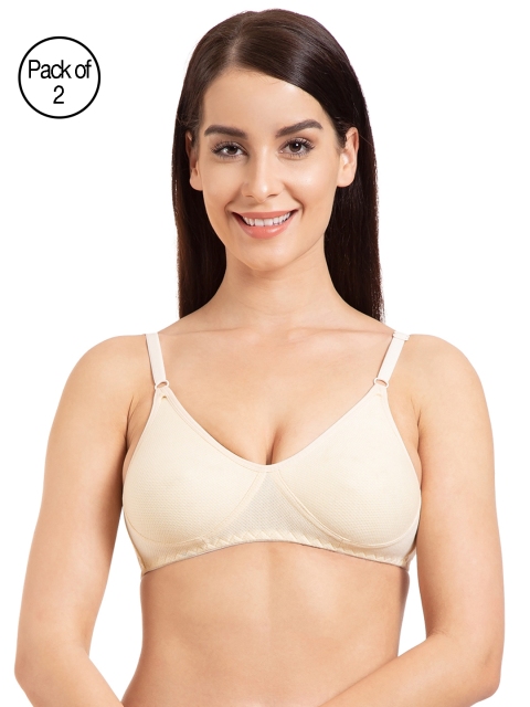 

Tweens Beige Pack of 2 Non Padded Seamless Everyday Bras TW294-2PC-WH