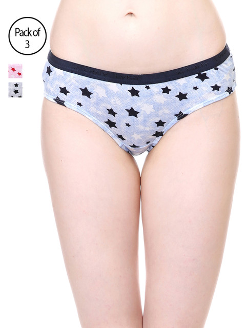 

Lady Lyka Women Pack of 3 Basic Briefs DAFFODIL-2, Multi