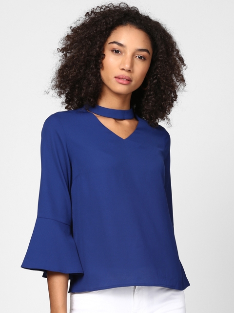 

Harpa Women Blue Solid Top