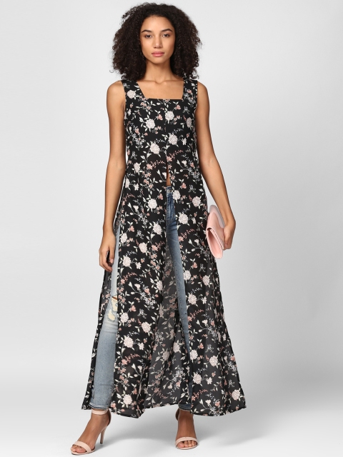 

Harpa Women Black Printed Maxi Top