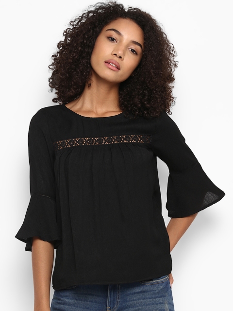 

Harpa Women Black Solid Top