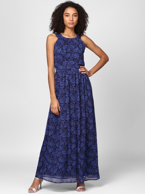 

Harpa Women Blue Printed Maxi Dress