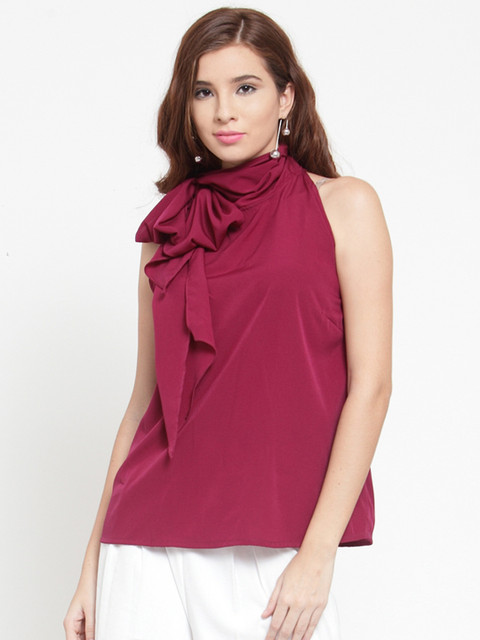 

Martini Women Maroon Solid Top
