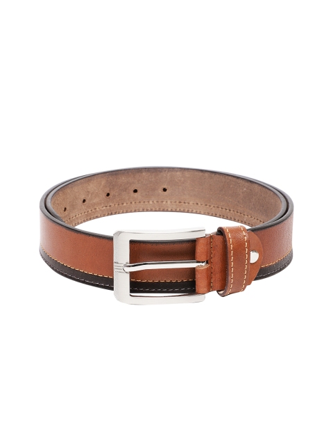 

SPYKAR Men Brown & Black Solid Genuine Leather Belt