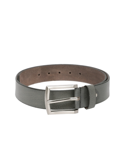 

SPYKAR Men Grey Textured Leather Belt